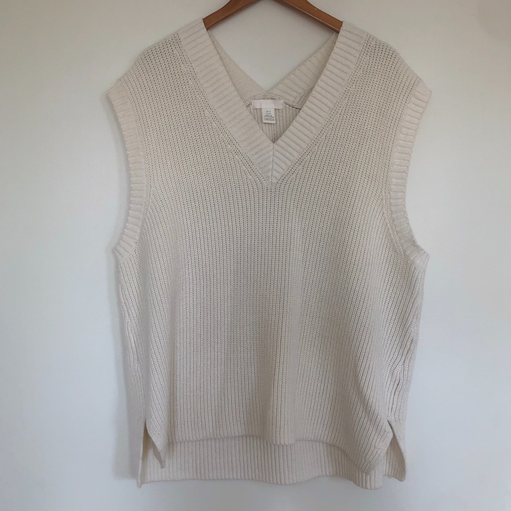 H&M Cream Knit Vest